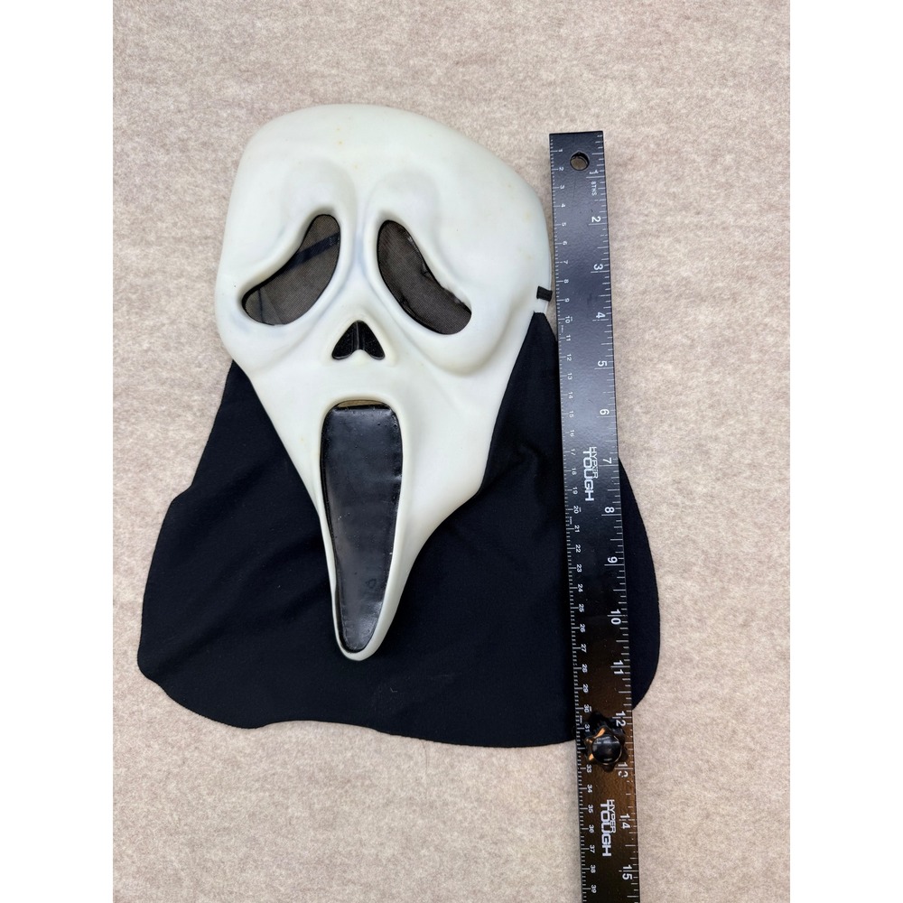 Ghostface Scream Mask Halloween Horror Movie Costume Accessory Black White - Picture 5 of 6